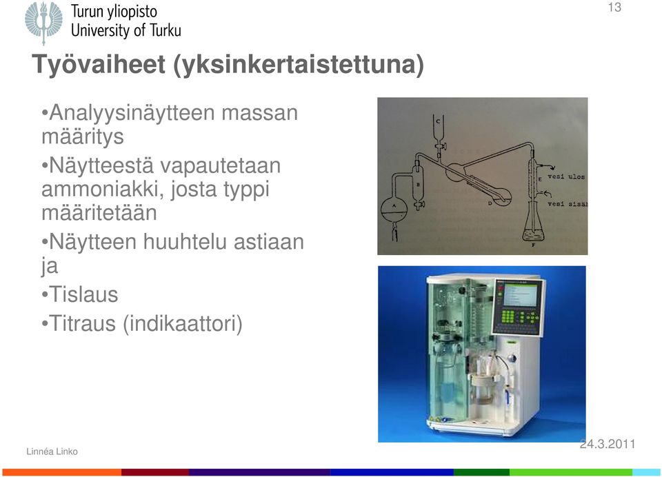 vapautetaan ammoniakki, josta typpi