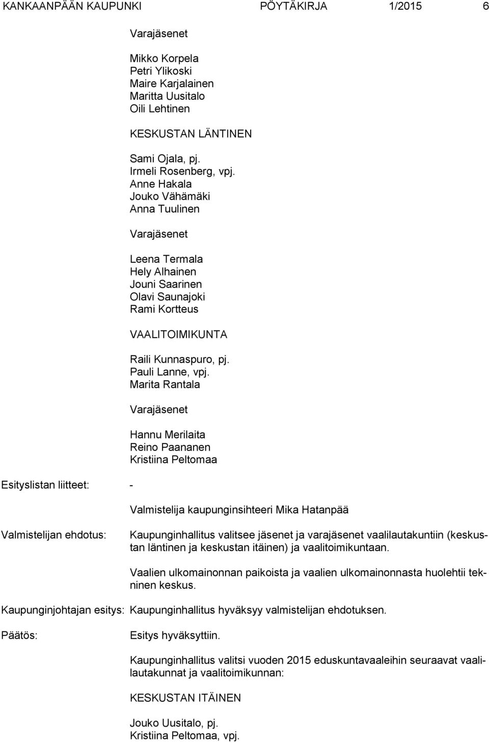 Pauli Lanne, vpj.