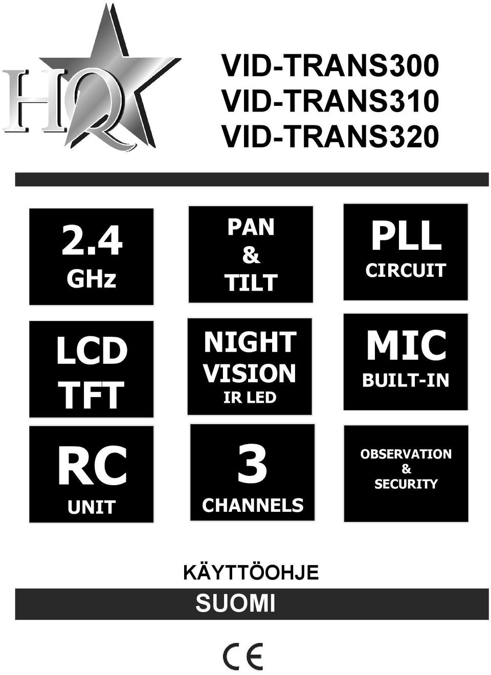 VISION IR LED 3 CHANNELS PLL CIRCUIT MIC