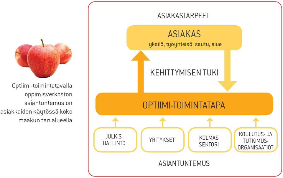 käytössä koko maakunnan alueella KEHITTYMISEN TUKI OPTIIMI-TOIMINTATAPA