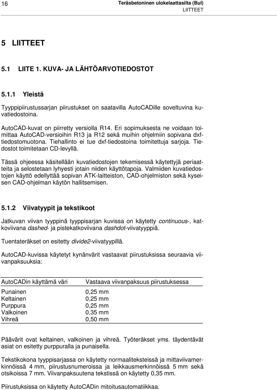 Tiehallinto ei tue dxf-tiedostoina toimitettuja sarjoja. Tiedostot toimitetaan CD-levyllä.