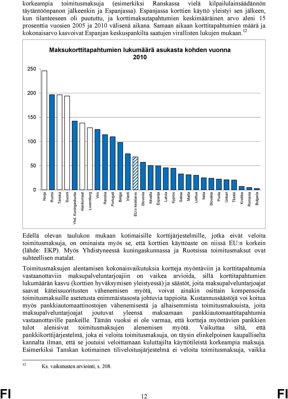 Samaan aikaan korttitapahtumien määrä ja kokonaisarvo kasvoivat Espanjan keskuspankilta saatujen virallisten lukujen mukaan.