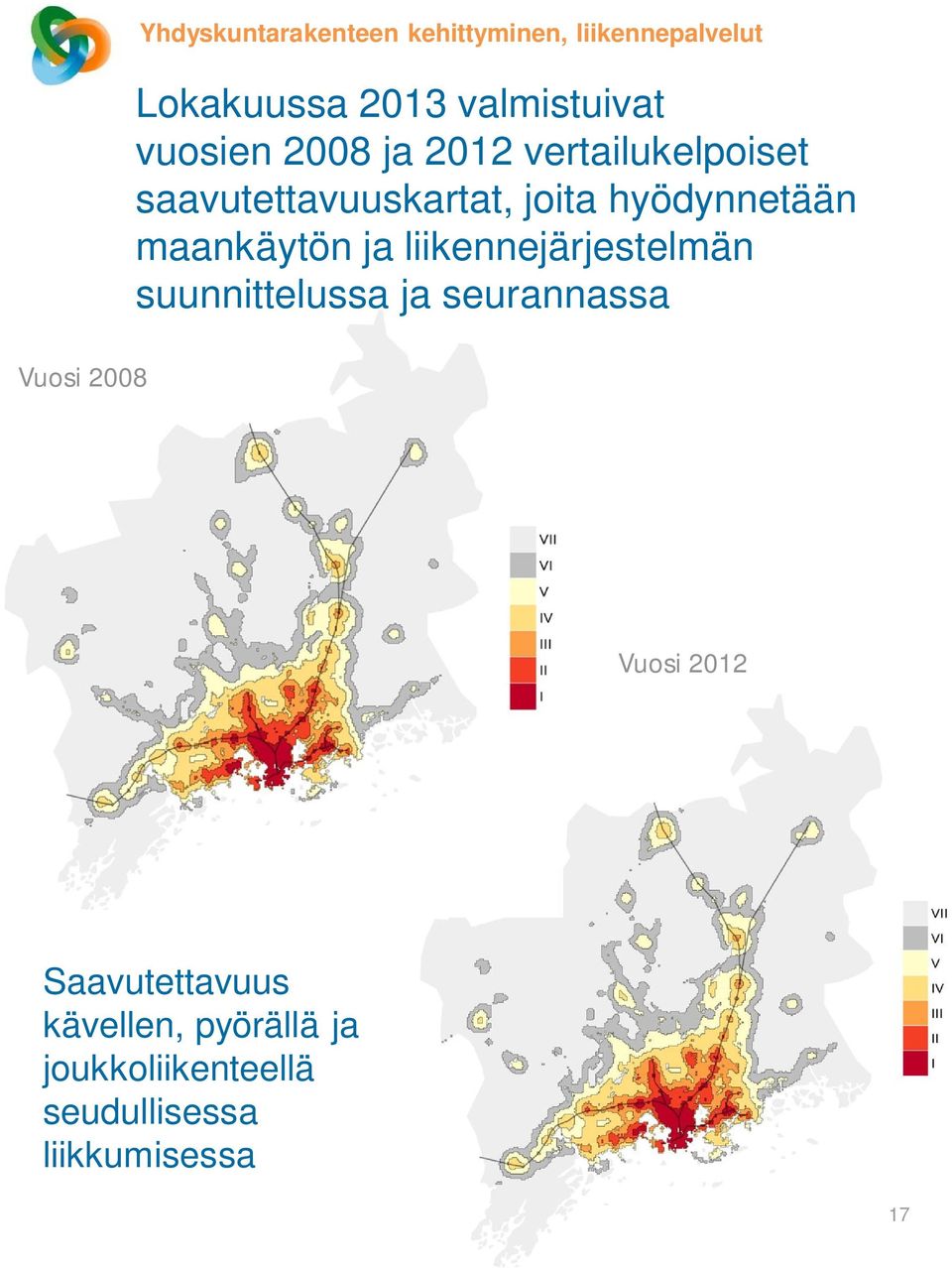 hyödynnetään maankäytön ja liikennejärjestelmän suunnittelussa ja seurannassa Vuosi