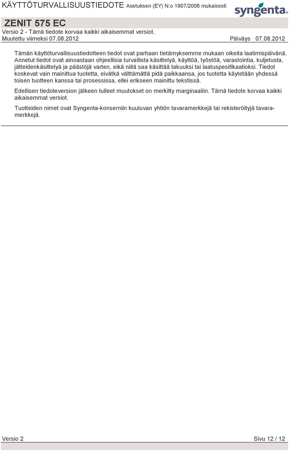 laatuspesifikaatioksi.