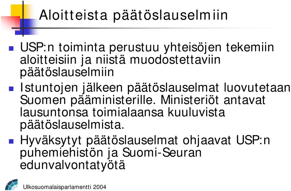Suomen pääministerille.