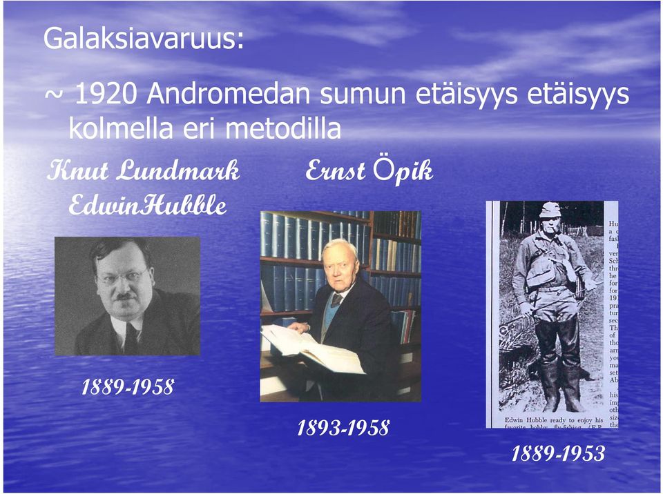 metodilla Knut Lundmark Ernst Öpik