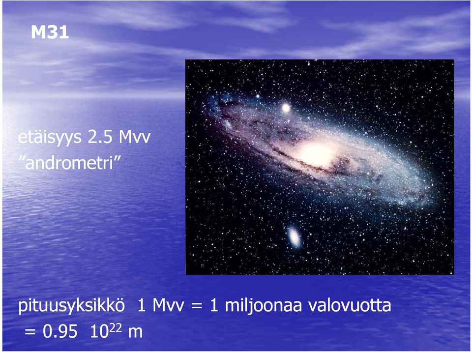 pituusyksikkö 1 Mvv =