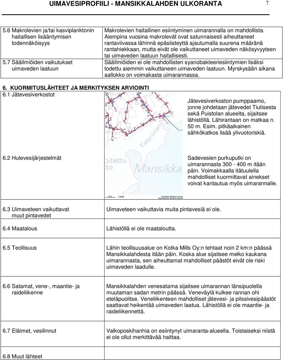 Aiempina vuosina makrolevät ovat satunnaisesti aiheuttaneet rantaviivassa lähinnä epäsiisteyttä ajautumalla suurena määränä rantahiekkaan, mutta eivät ole vaikuttaneet uimaveden näkösyvyyteen tai