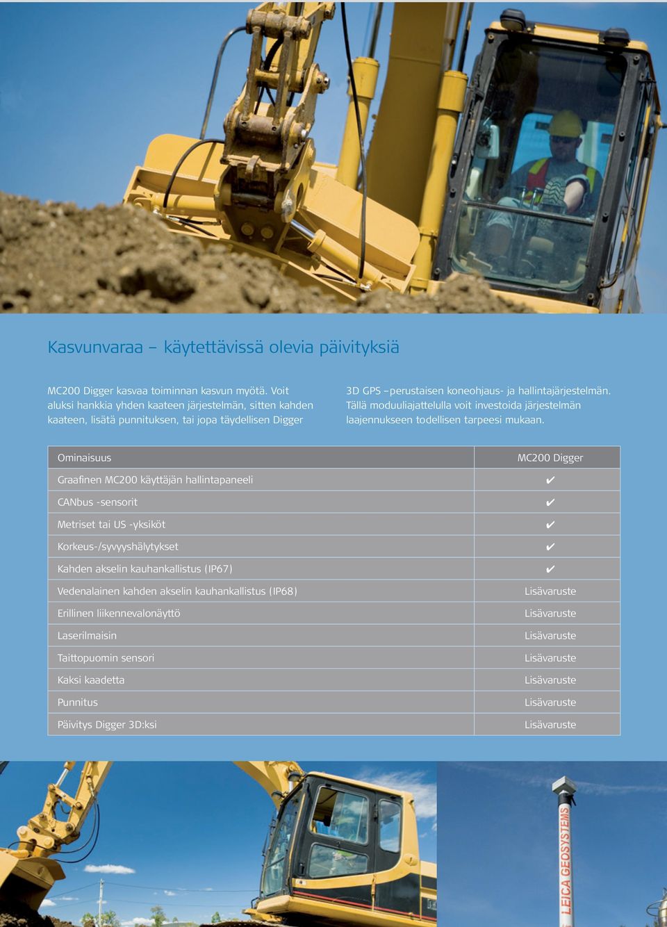 Tällä moduuliajattelulla voit investoida järjestelmän laajennukseen todellisen tarpeesi mukaan.