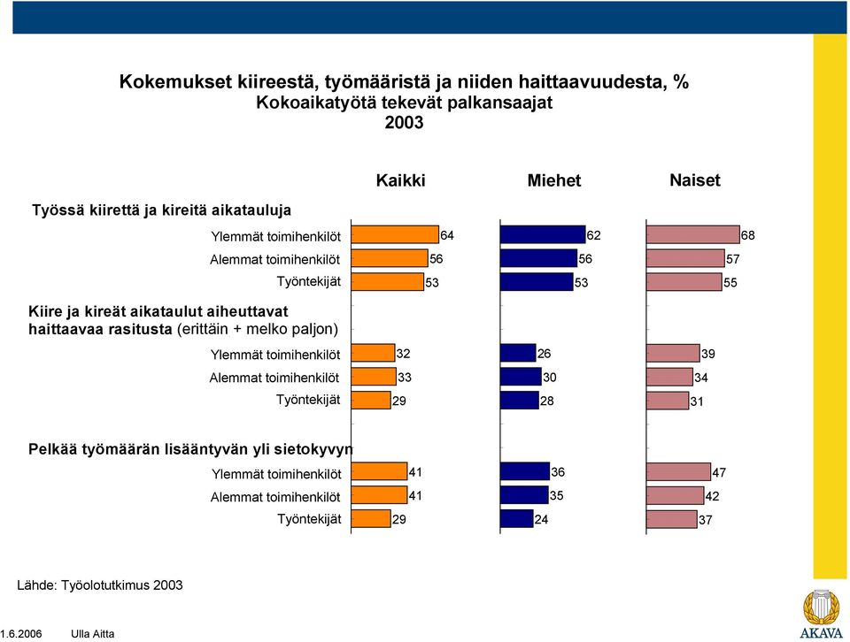 aiheuttavat haittaavaa rasitusta (erittäin + melko paljon) 32 26 39 33 3 29 2 31 Pelkää