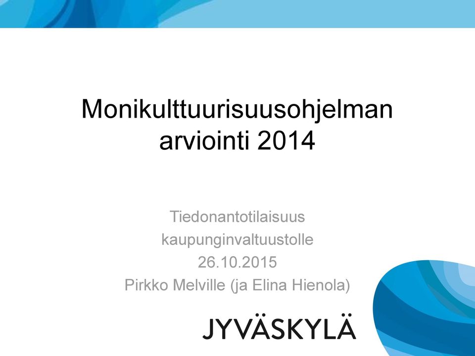 Tiedonantotilaisuus