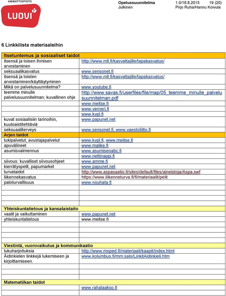 palvelusuunnitelma?