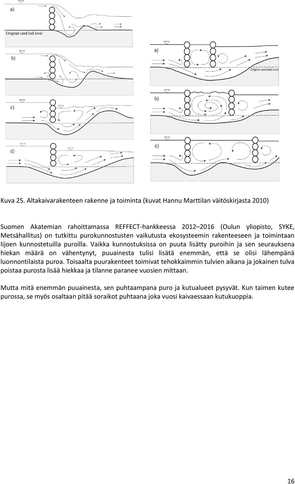 purokunnostusten vaikutusta ekosysteemin rakenteeseen ja toimintaan Iijoen kunnostetuilla puroilla.