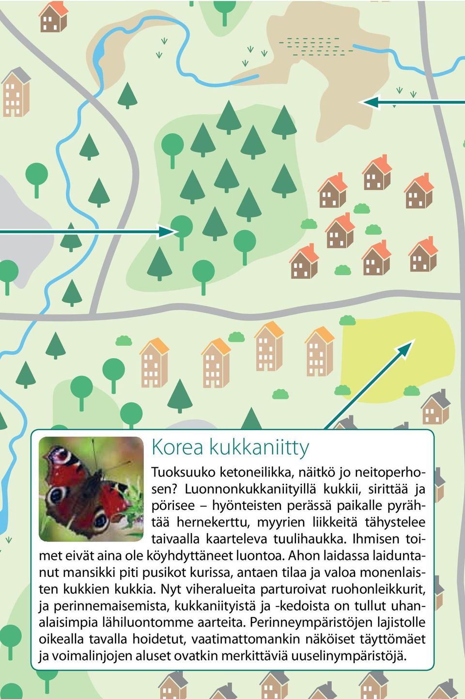 Ihmisen toimet eivät aina ole köyhdyttäneet luontoa. Ahon laidassa laiduntanut mansikki piti pusikot kurissa, antaen tilaa ja valoa monenlaisten kukkien kukkia.