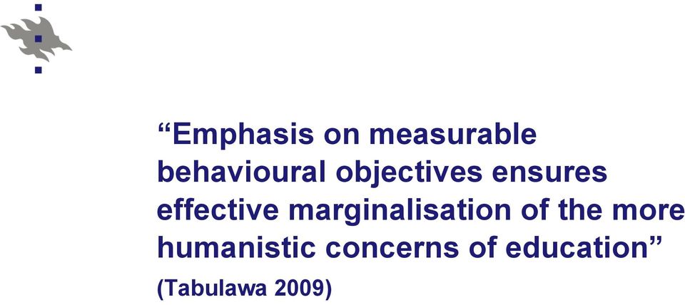 marginalisation of the more