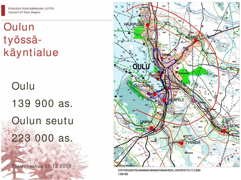 Oulun seutu 223 000 as.