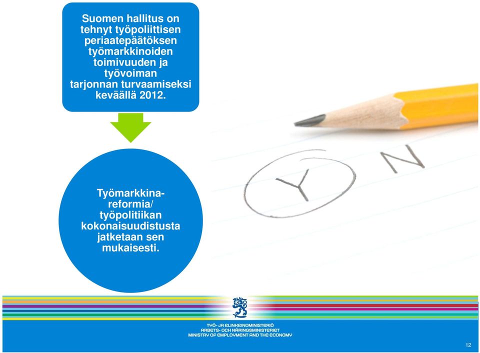 työvoiman tarjonnan turvaamiseksi keväällä 2012.