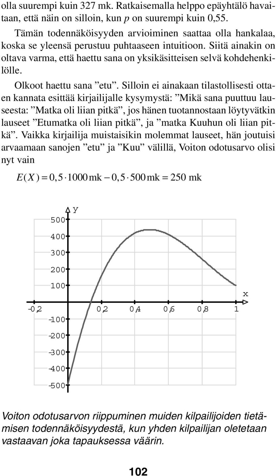 Olkoot haettu sana etu.