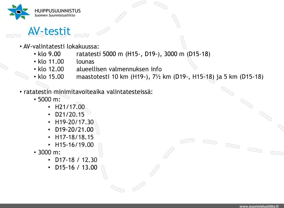 00 alueellisen valmennuksen info klo 15.