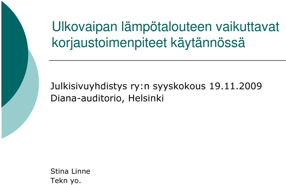 Julkisivuyhdistys ry:n syyskokous 19.11.