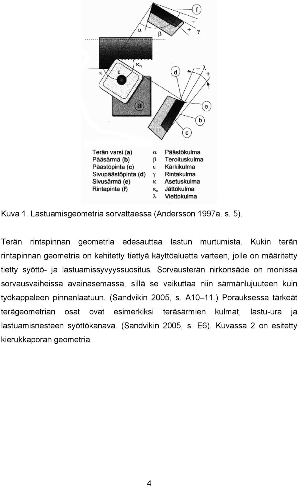 Sorvausterän nirkonsäde on monissa sorvausvaiheissa avainasemassa, sillä se vaikuttaa niin särmänlujuuteen kuin työkappaleen pinnanlaatuun.