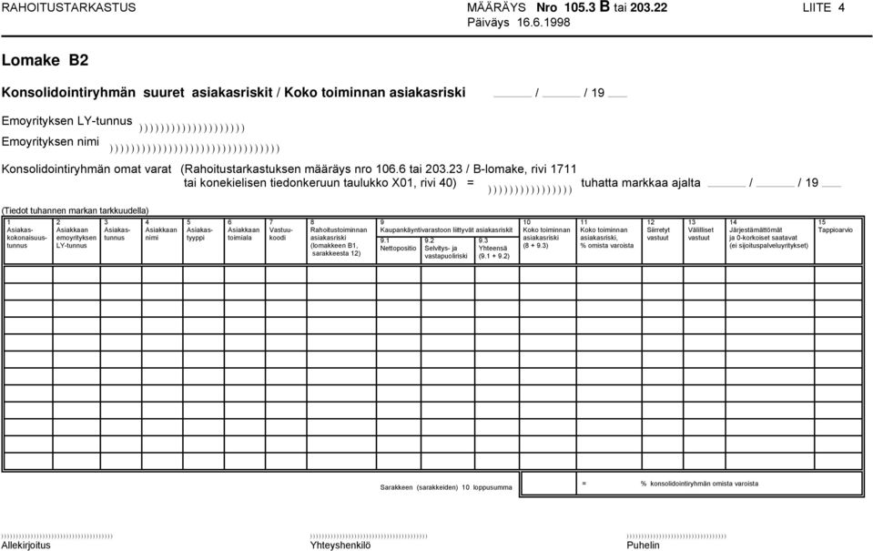 nro 106.6 tai 203.