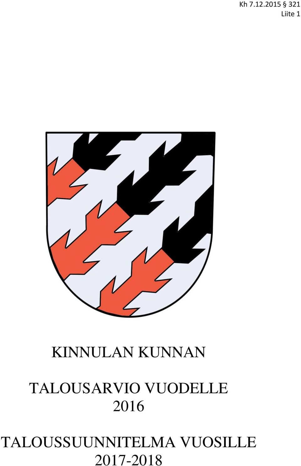 KUNNAN TALOUSARVIO
