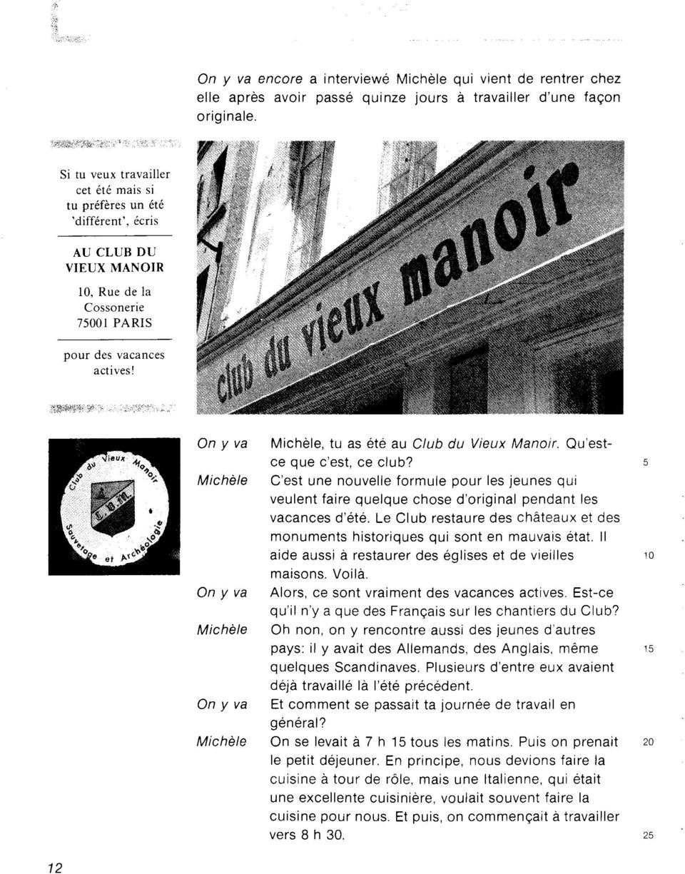 a travailler d'une facon orioinale. fj -? : a 10, Rue de la Cossonerie 75001 PARIS pour des vacances actives! ig1itri+:'r+::1., :l:,,11.'-r-.