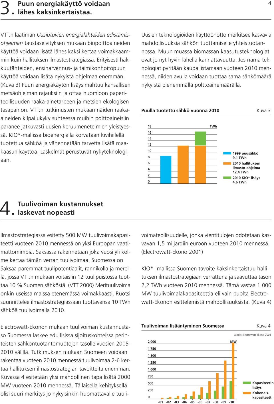 Erityisesti hakkuutähteiden, ensiharvennus- ja taimikonhoitopuun käyttöä voidaan lisätä nykyistä ohjelmaa enemmän.