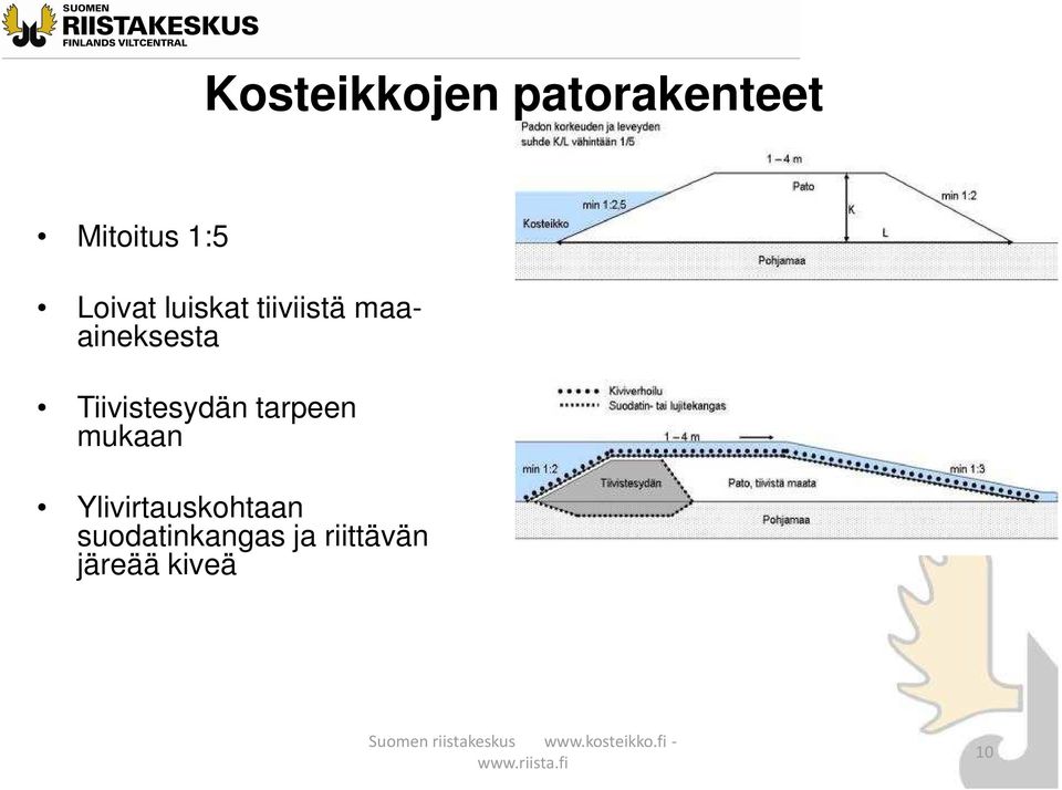 Tiivistesydän tarpeen mukaan