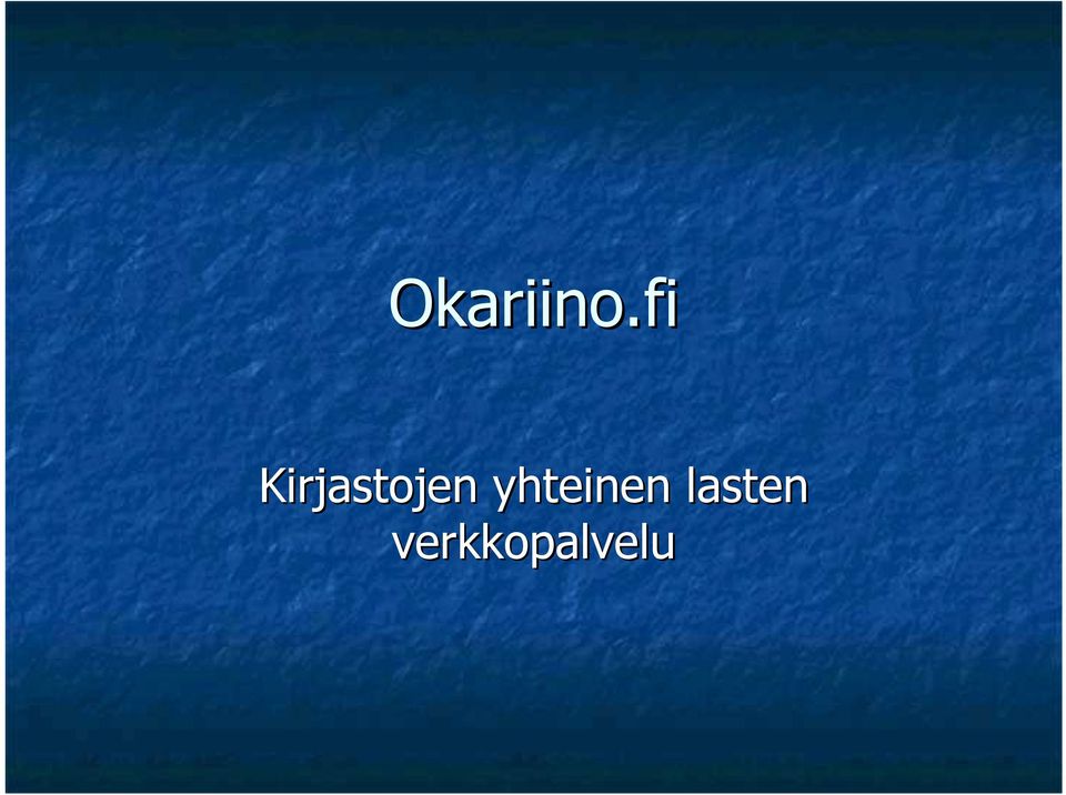 Kirjastojen