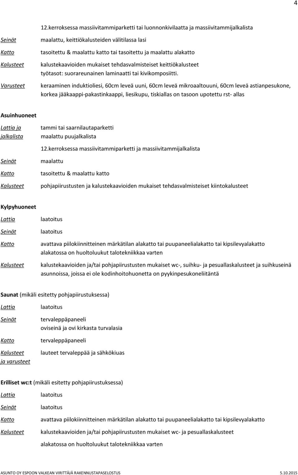 keraaminen induktioliesi, 60cm leveä uuni, 60cm leveä mikroaaltouuni, 60cm leveä astianpesukone, korkea jääkaappi-pakastinkaappi, liesikupu, tiskiallas on tasoon upotettu rst- allas Asuinhuoneet ja