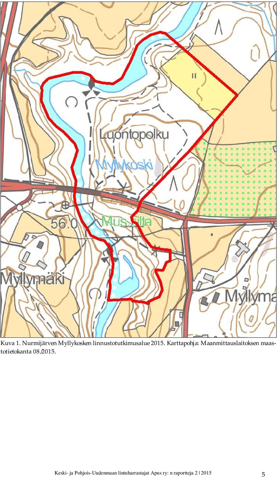 2015. Karttapohja: Maanmittauslaitoksen