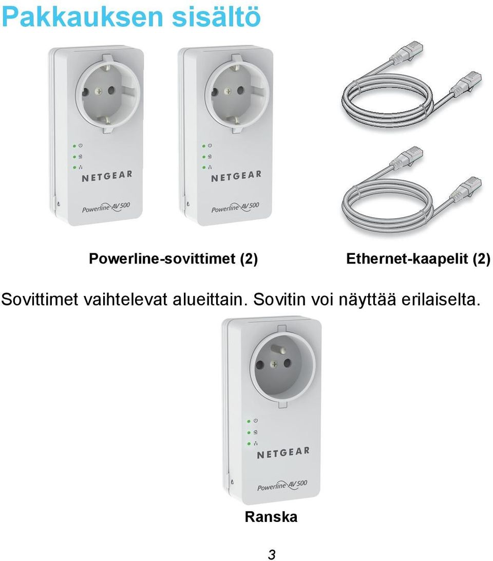 Ethernet-kaapelit (2) Sovittimet