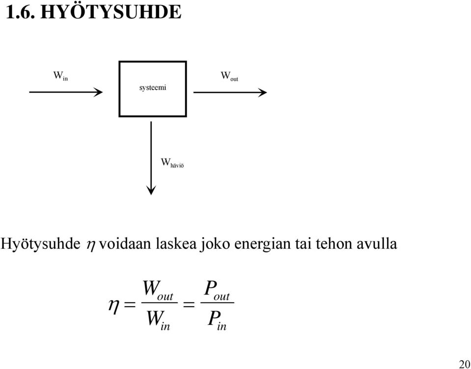 laskea joko energian tai tehon