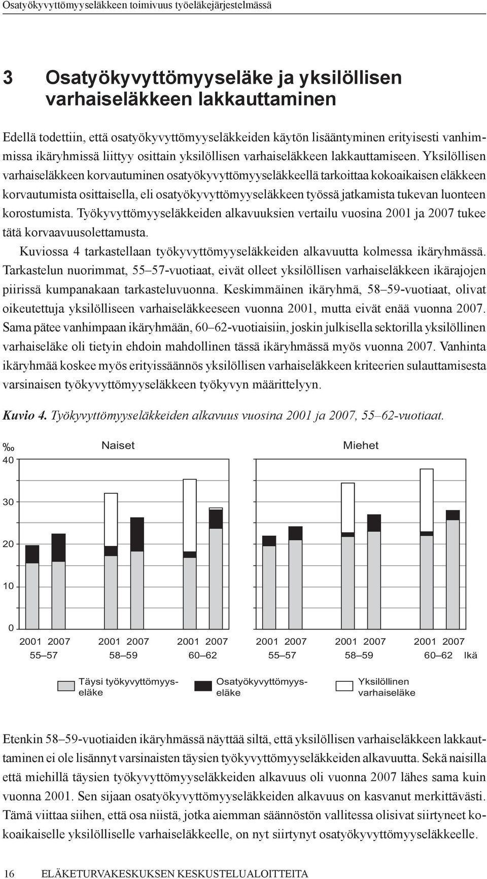 Yksilöllisen varhaiseläkkeen korvautuminen osatyökyvyttömyyseläkkeellä tarkoittaa kokoaikaisen eläkkeen korvautumista osittaisella, eli osatyökyvyttömyyseläkkeen työssä jatkamista tukevan luonteen