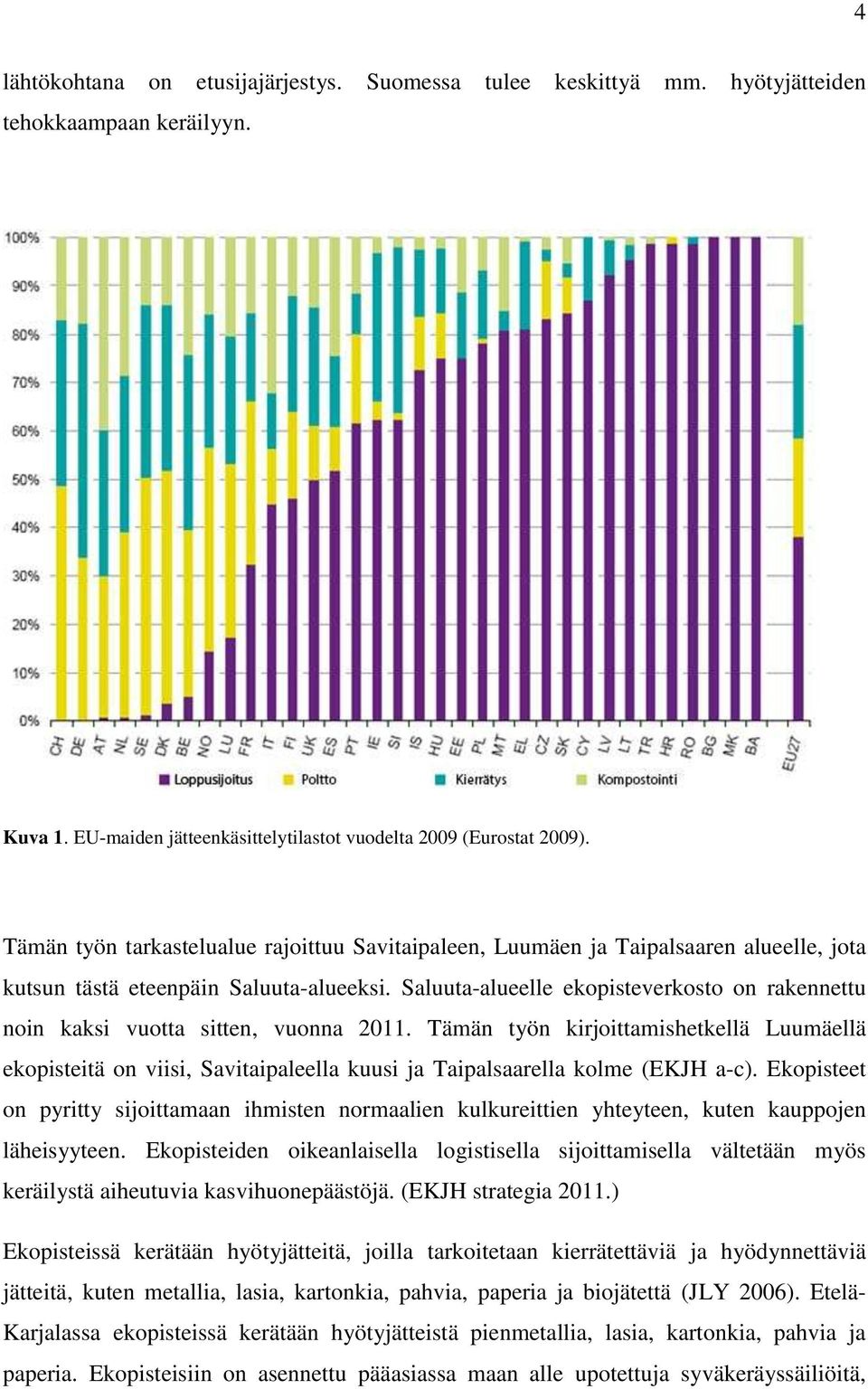 Saluuta-alueelle ekopisteverkosto on rakennettu noin kaksi vuotta sitten, vuonna 2011.