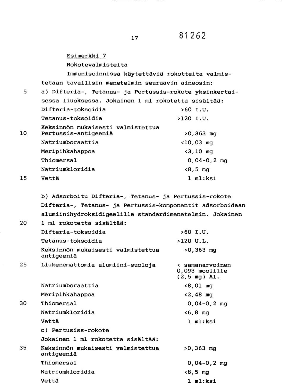 >120 I.U.