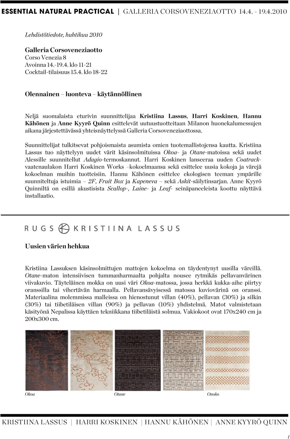 klo 11-21 Cocktail-tilaisuus 15.4.