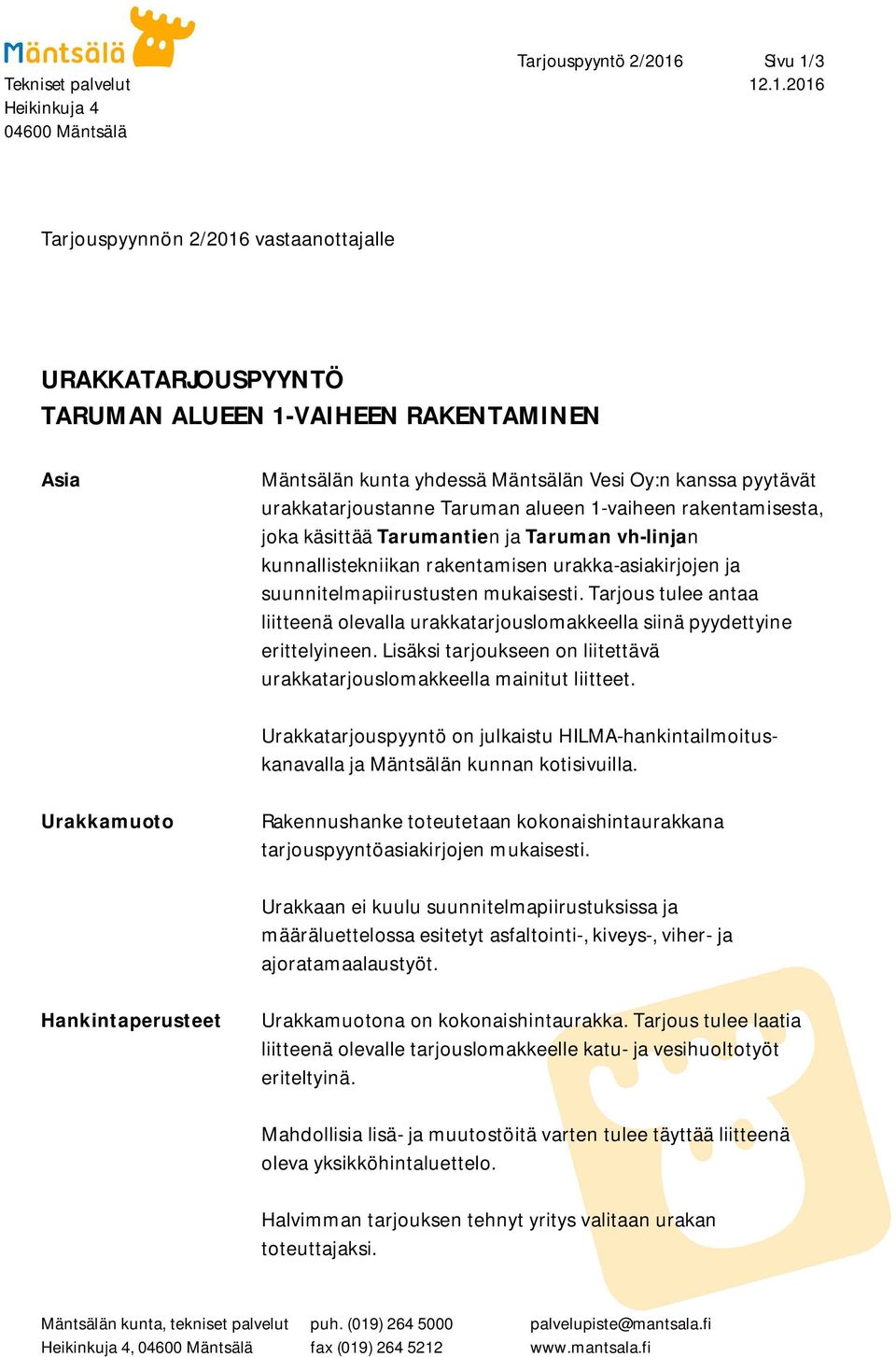 3 Tekniset palvelut 12