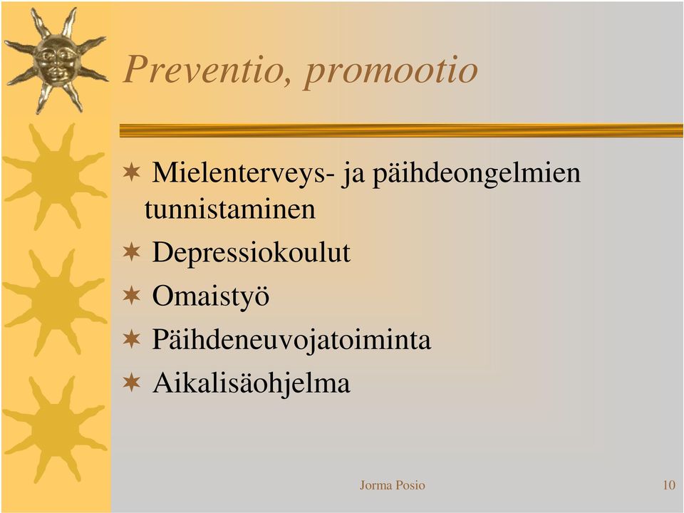 Depressiokoulut Omaistyö