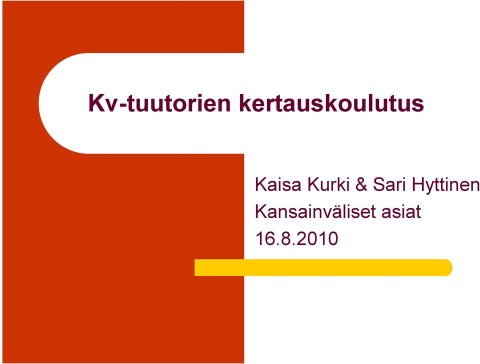 Kurki & Sari Hyttinen