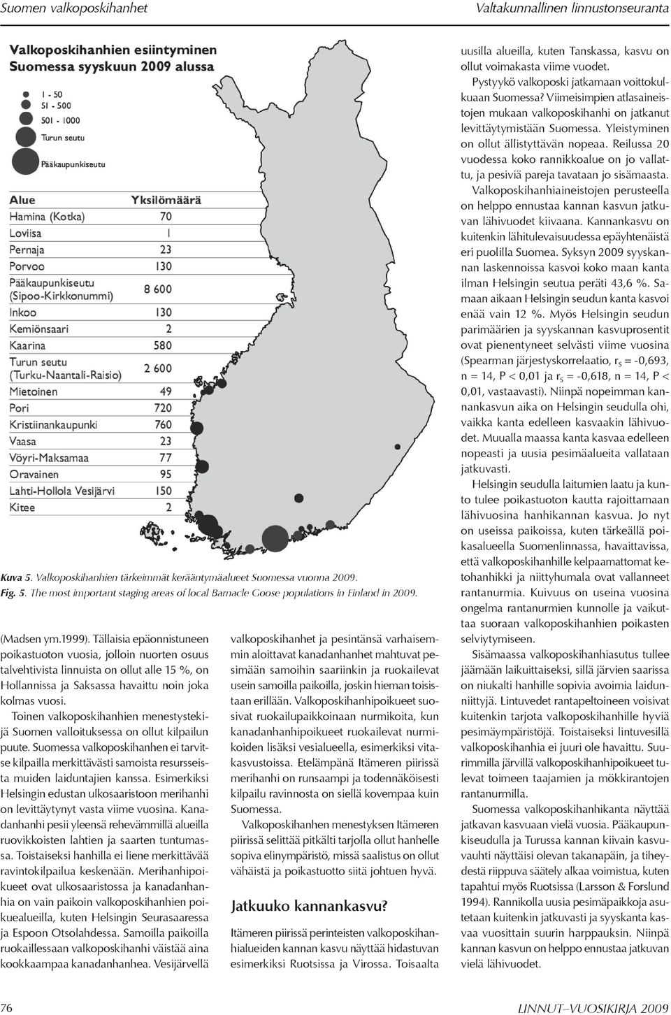 Toinen valkoposkihanhien menestystekijä Suomen valloituksessa on ollut kilpailun puute. Suomessa valkoposkihanhen ei tarvitse kilpailla merkittävästi samoista resursseista muiden laiduntajien kanssa.