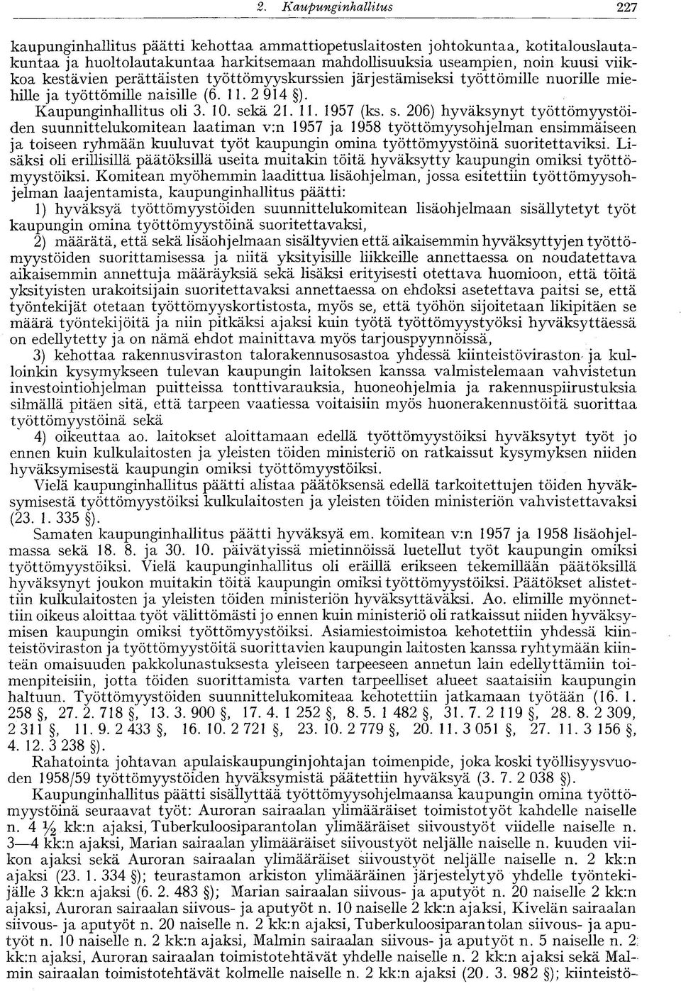 kä 21. 11. 1957 (ks. s.