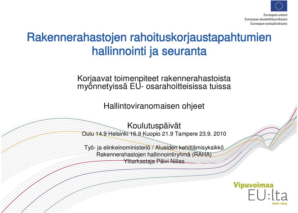 Koulutuspäivät Oulu 14.9 