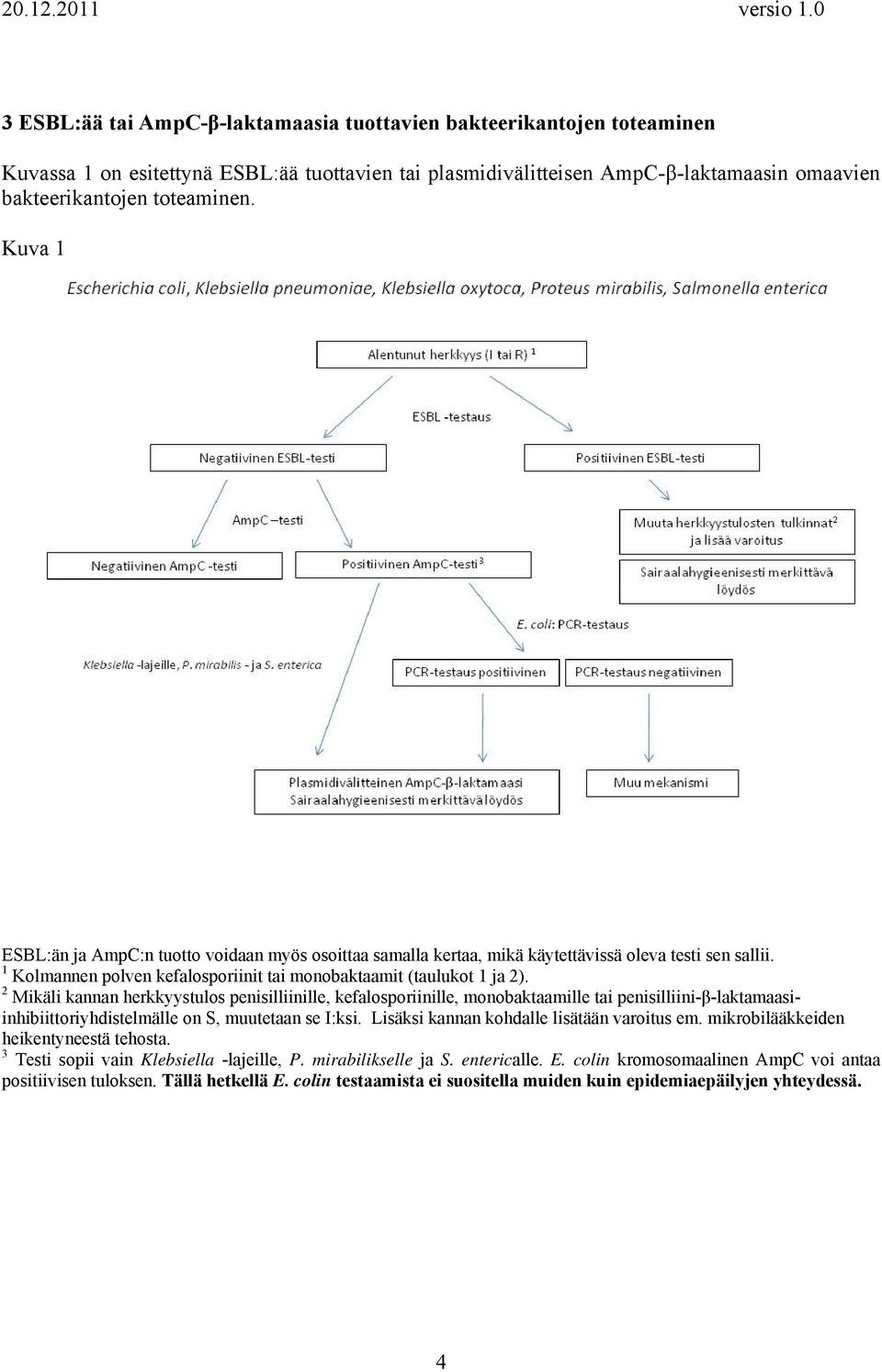 2 Mikäli kannan herkkyystulos penisilliinille, kefalosporiinille, monobaktaamille tai penisilliini-β-laktamaasiinhibiittoriyhdistelmälle on S, muutetaan se I:ksi.