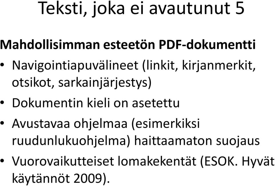 Dokumentin kieli on asetettu Avustavaa ohjelmaa (esimerkiksi