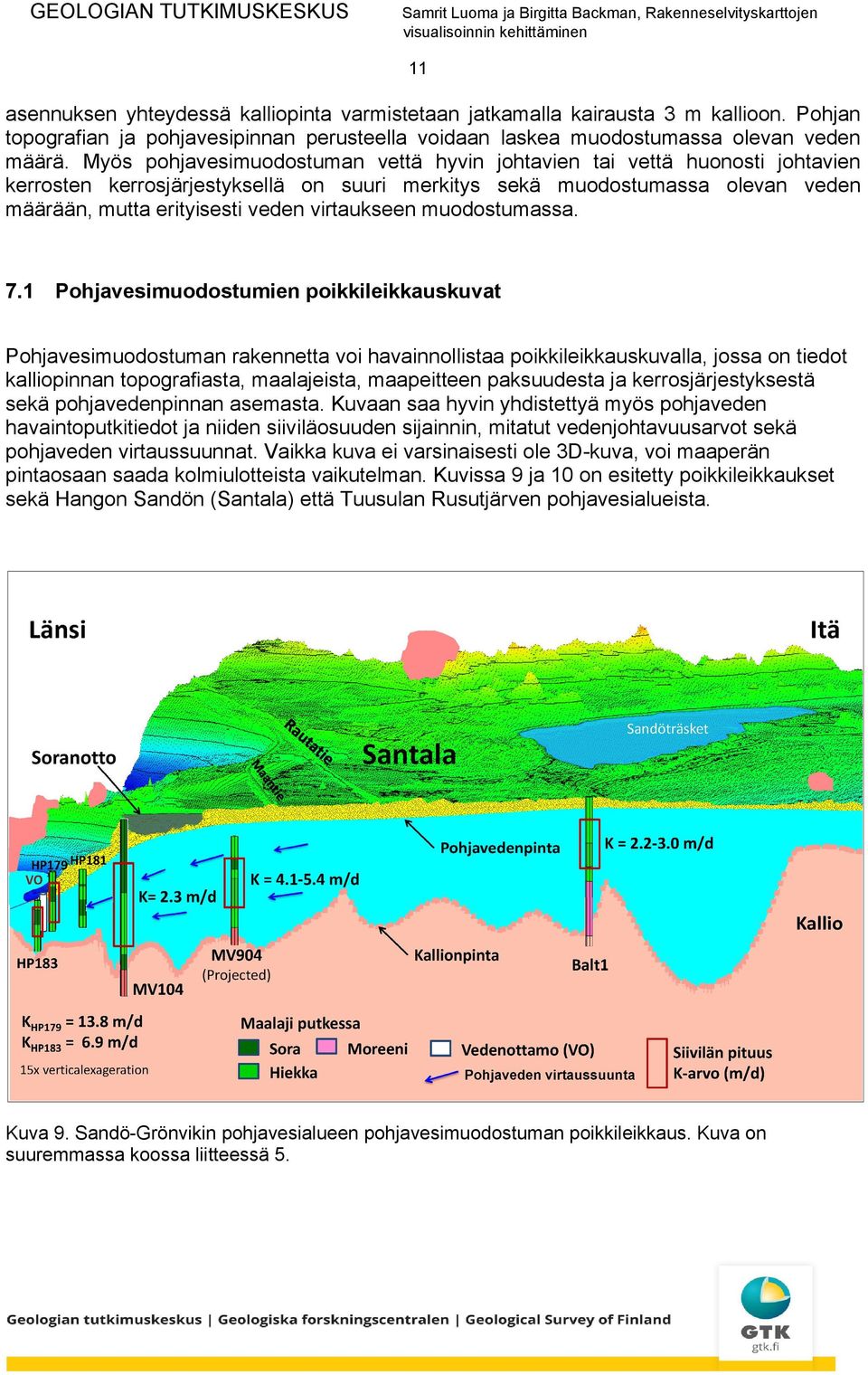 Myös pohjavesimuodostuman vettä hyvin johtavien tai vettä huonosti johtavien kerrosten kerrosjärjestyksellä on suuri merkitys sekä muodostumassa olevan veden määrään, mutta erityisesti veden