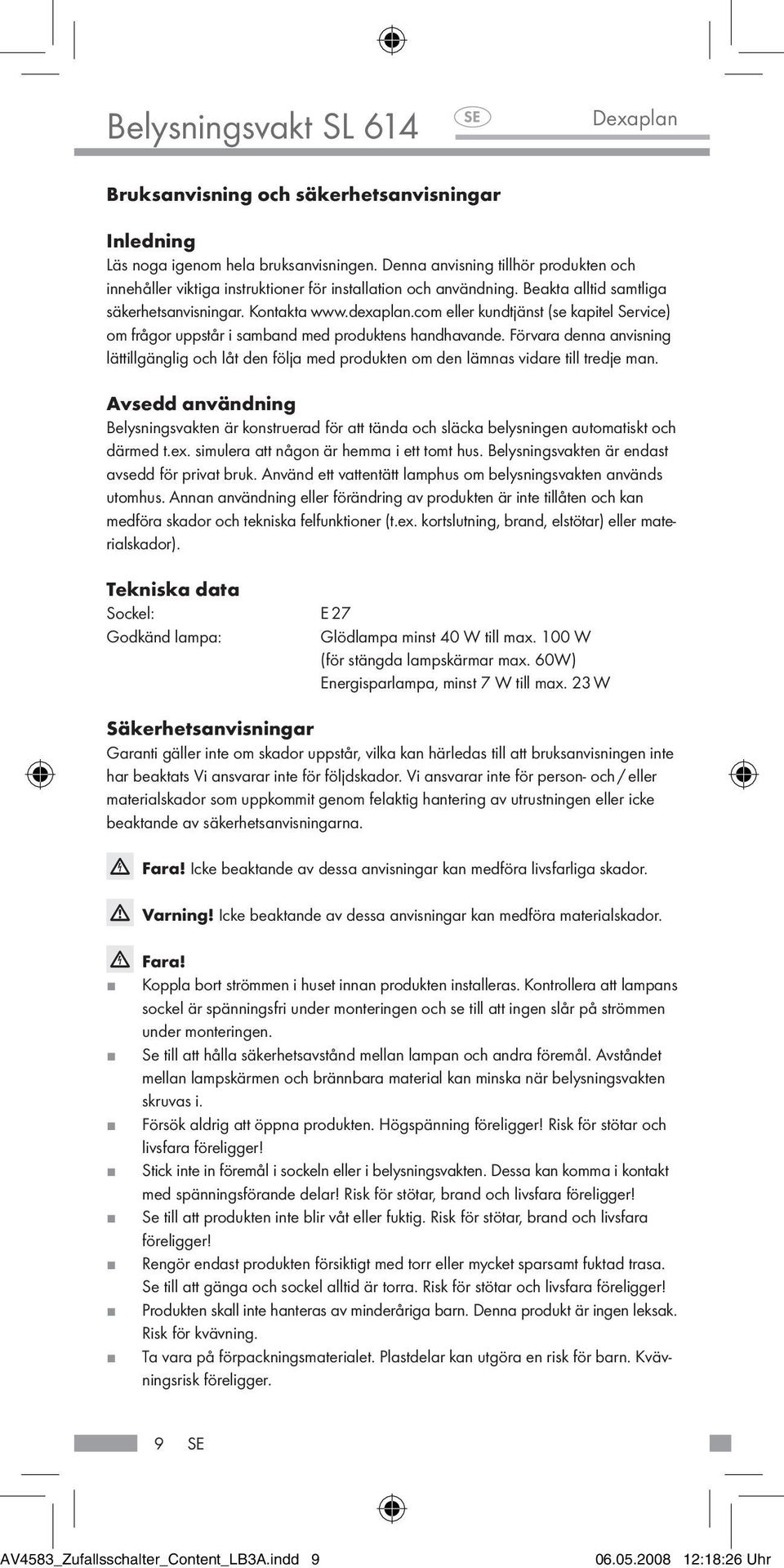 Random Light Controller SL PDF Free Download