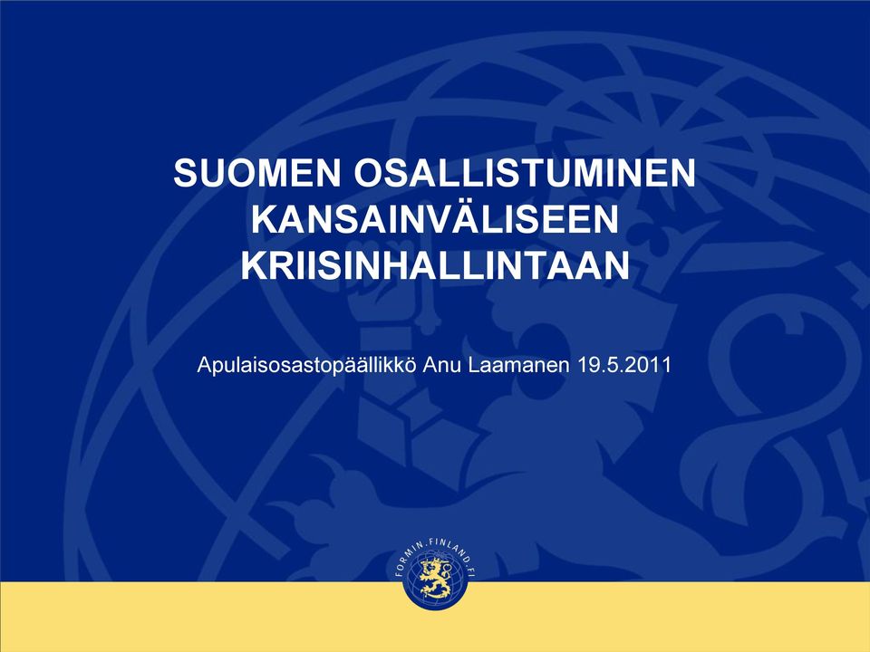KRIISINHALLINTAAN